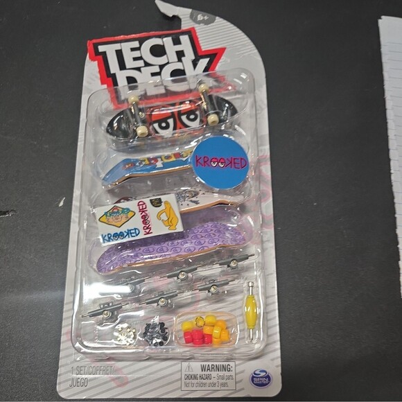 Tech Deck 4-PACK KROOKED [Team Eyes | Pals | Sebo Puppet | Pewpils] - Picture 1 of 1